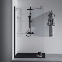 Coloană de duș termostată Ideal Standard Ceratherm T25+, 2 jeturi, negru mat